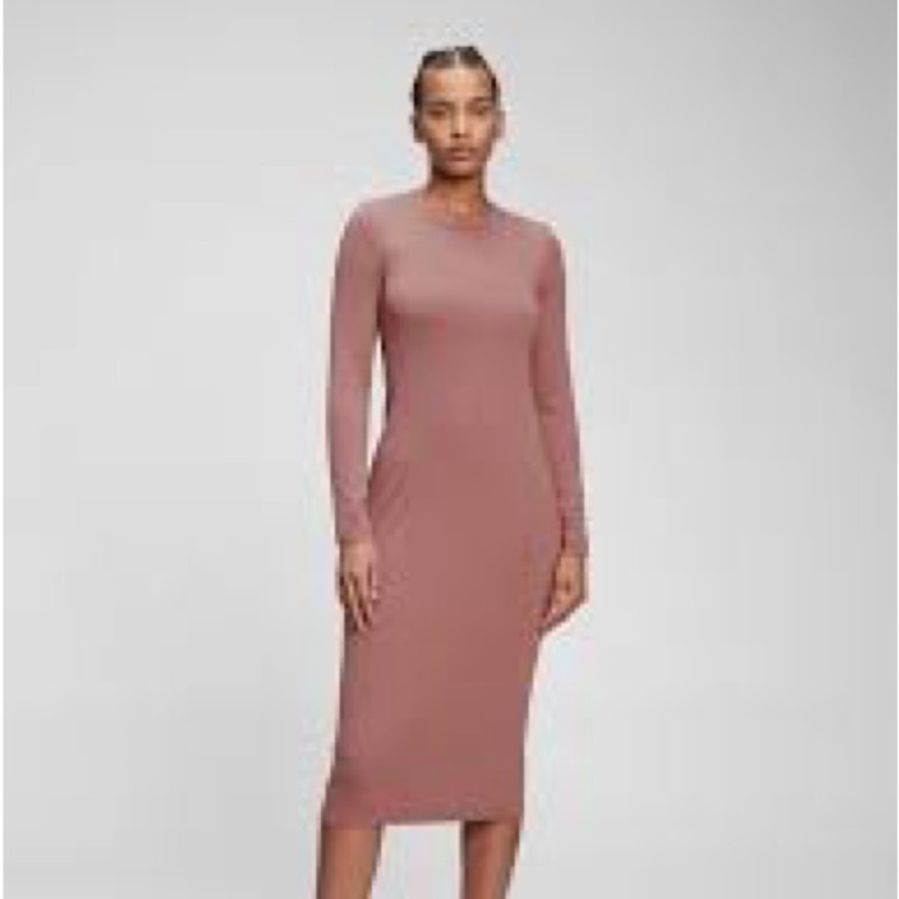 NWT GAP Modern Midi Dress in Dusty Mauve